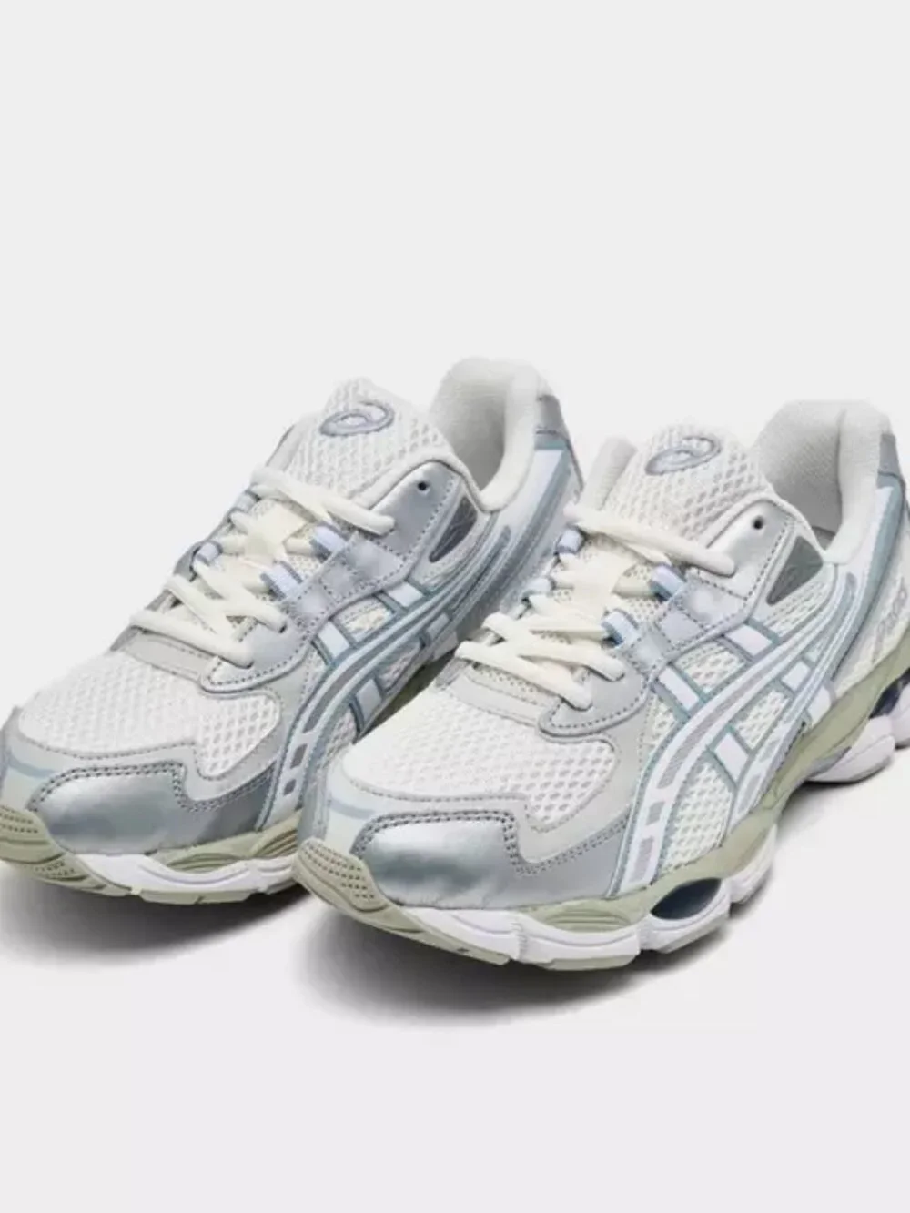 Women's ASICS GEL-NYC 2055 Shoes - Cream Dolphin Grey 1203A542 107 - Picture 10 of 14